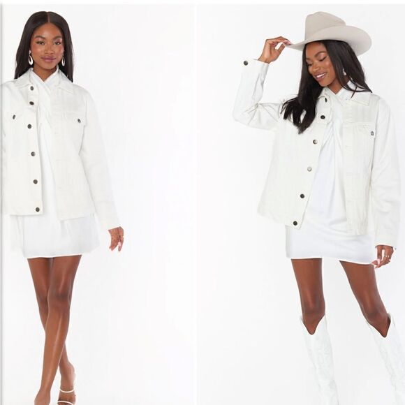 Show me Your Mumu Dover Denim Jacket Size M - Picture 3 of 12